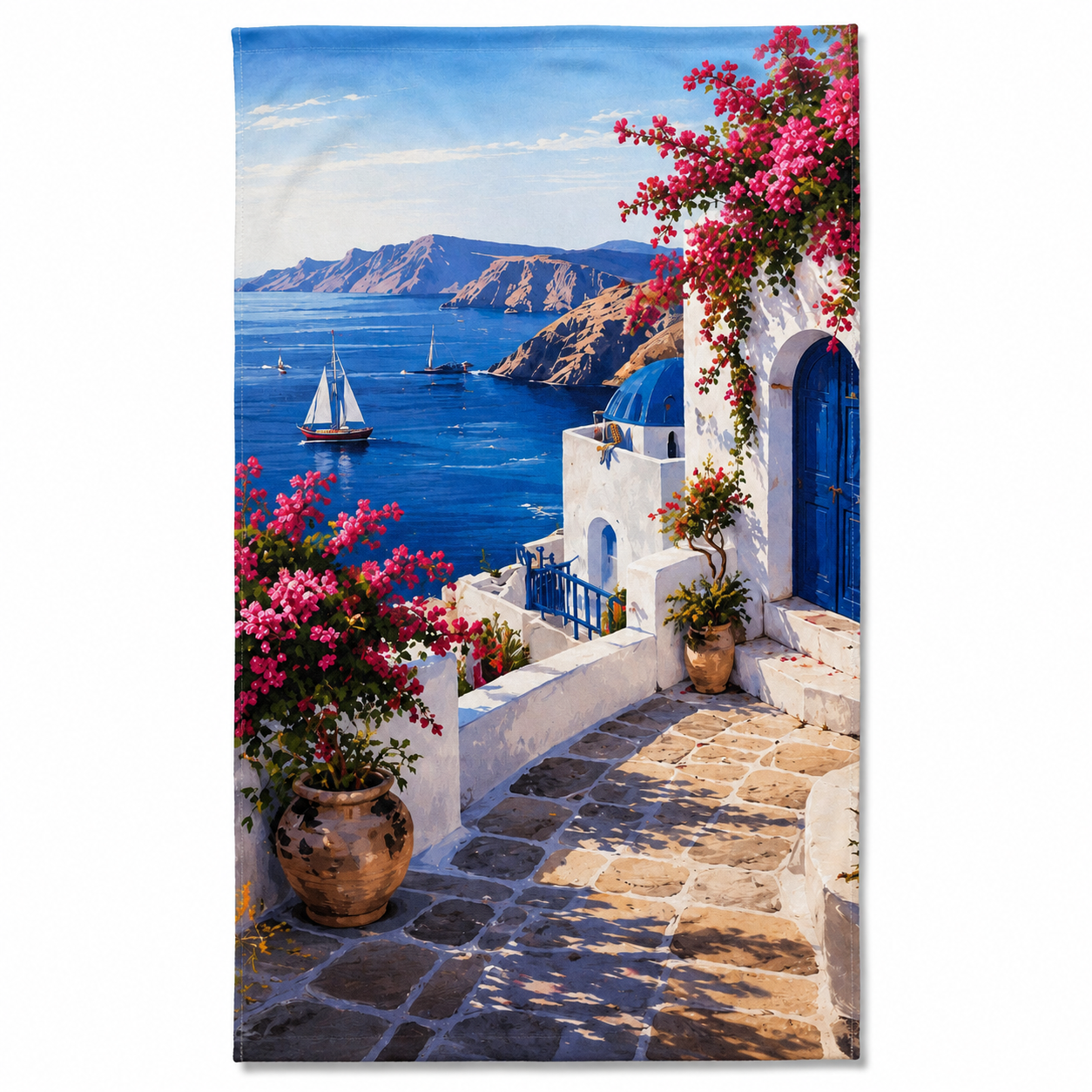 Agha Home Coastal Escape Cotton Beach Towel – 100x190 cm