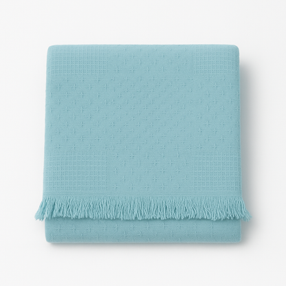 Honeycomb Bed/Sofa Throw - Solid - Poly Cotton- King/Twin