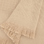 Solid Cotton Throw Blanket