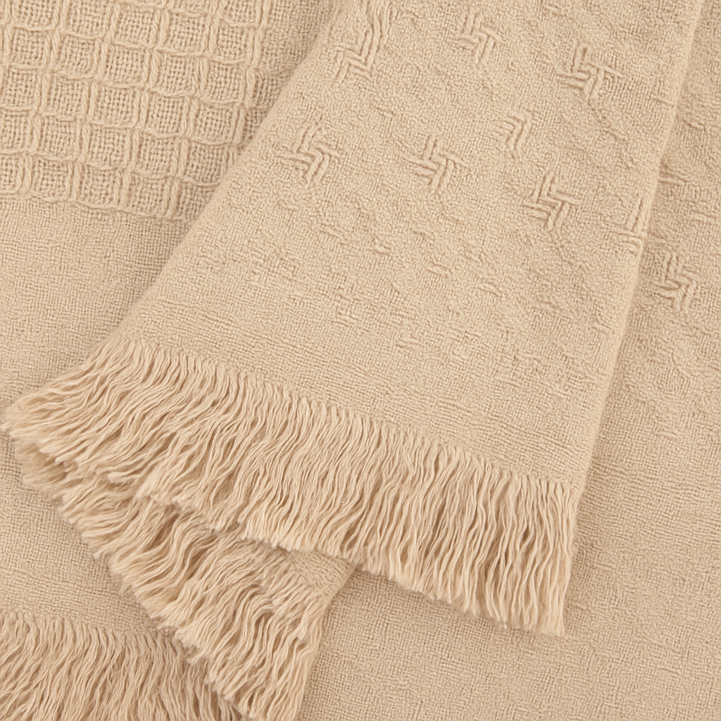 Solid Cotton Throw Blanket