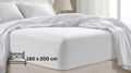 Fitted sheet - 400 TC - Satin Egyptian Cotton - White