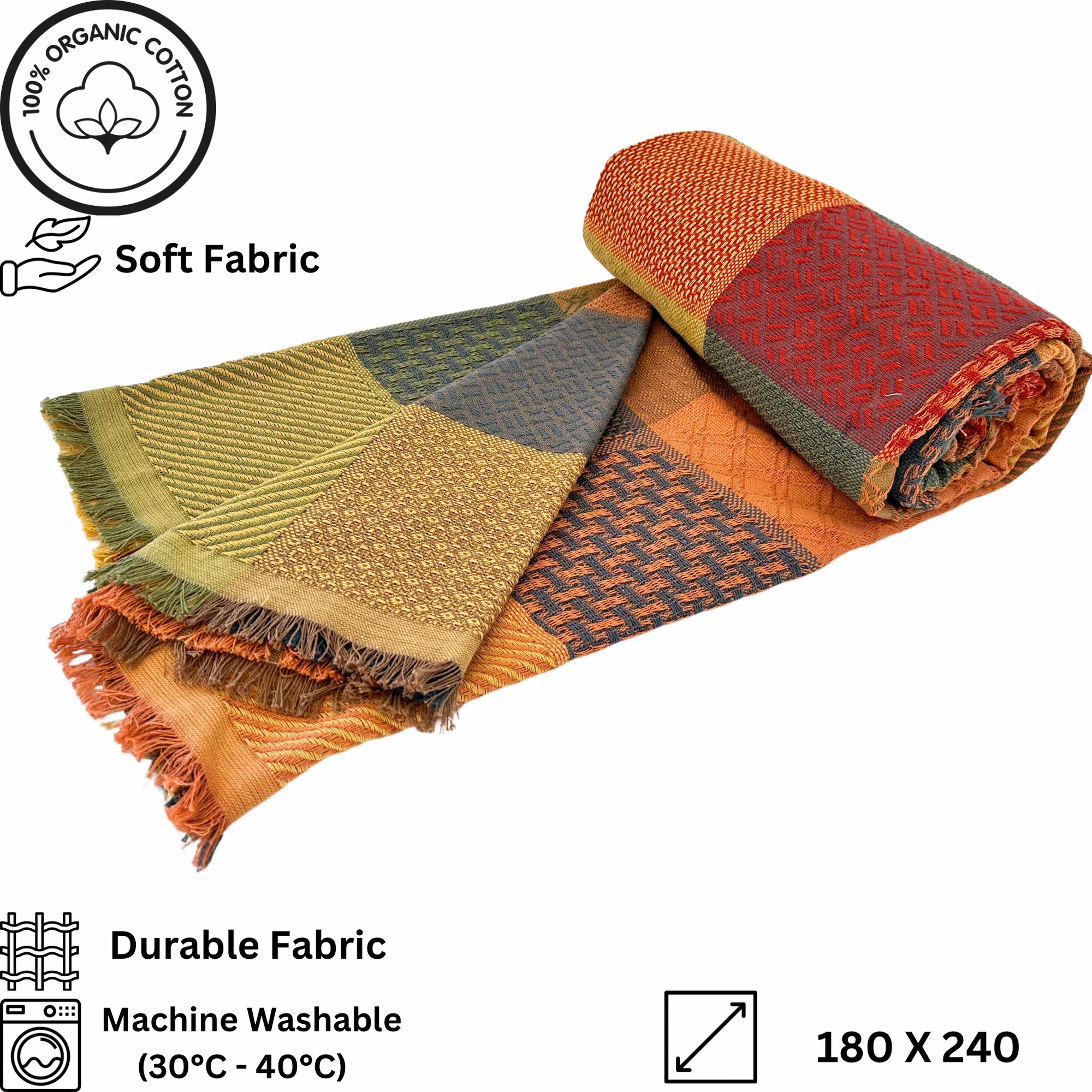 Patchwork Throw Blanket