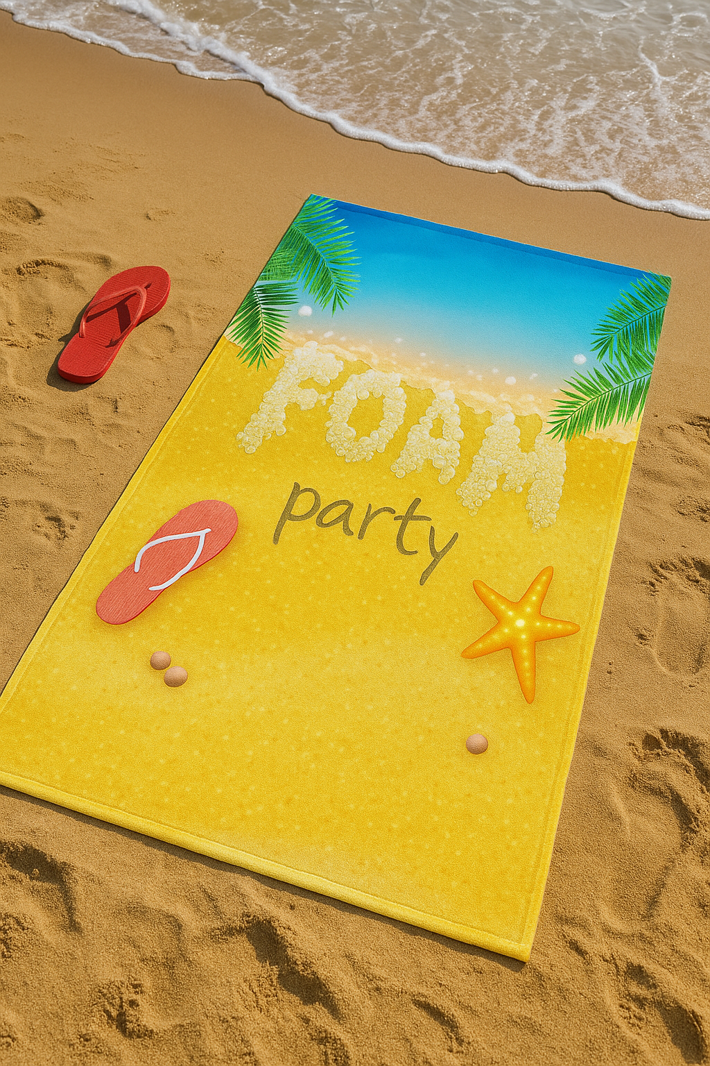 Printed Beach Towel - Microfiber