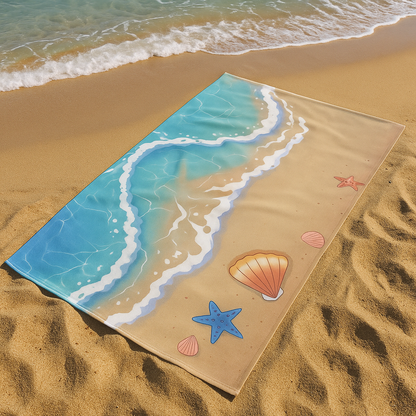 Printed Beach Towel - Microfiber