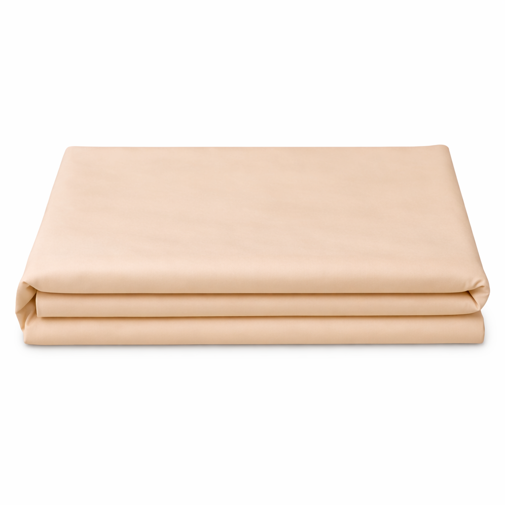 Flat sheet - Microfiber - Solid - Beige