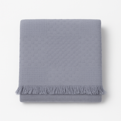 Solid Cotton Throw Blanket