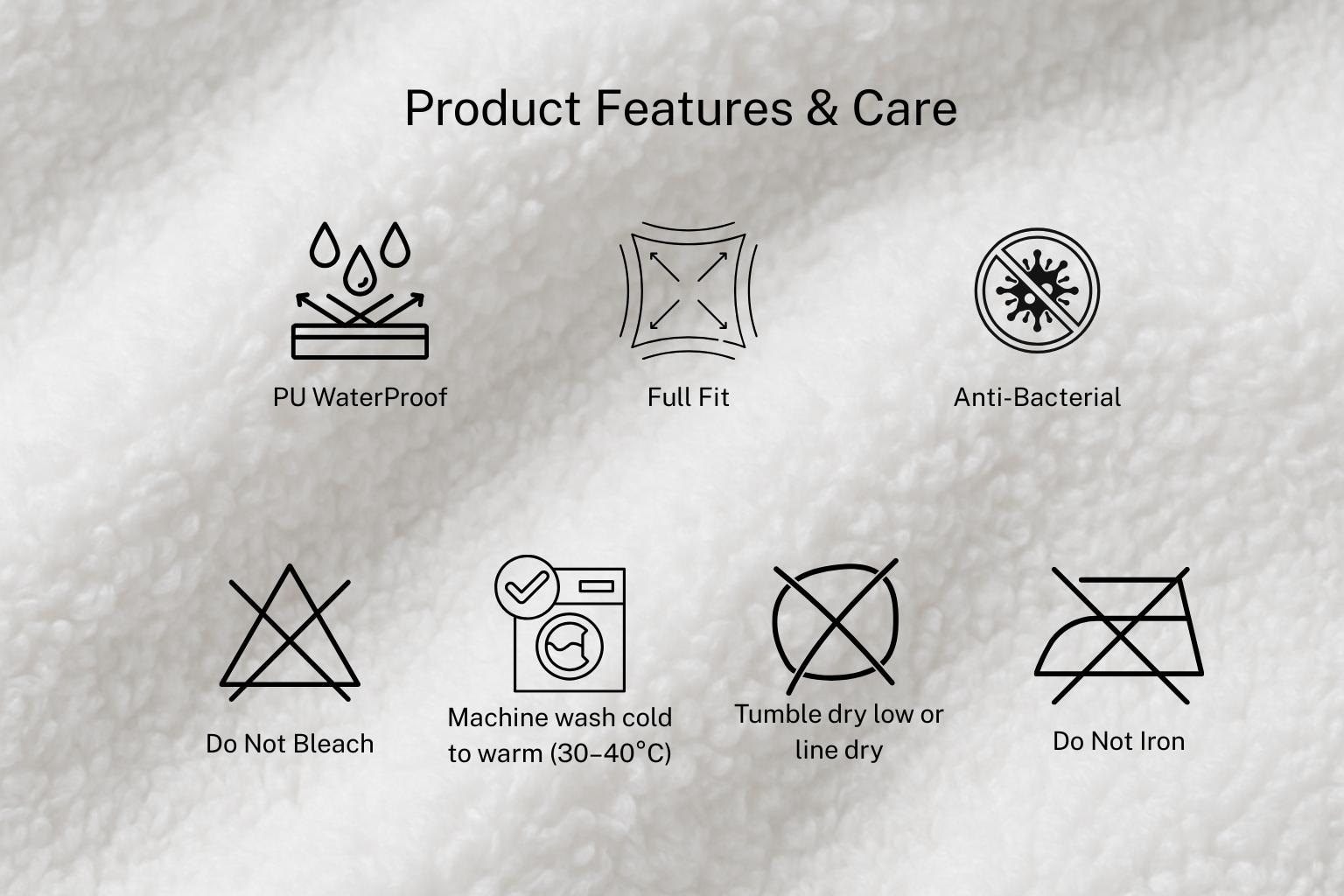 Waterproof Mattress Protector – Terry - Breathable & Soft Comfort