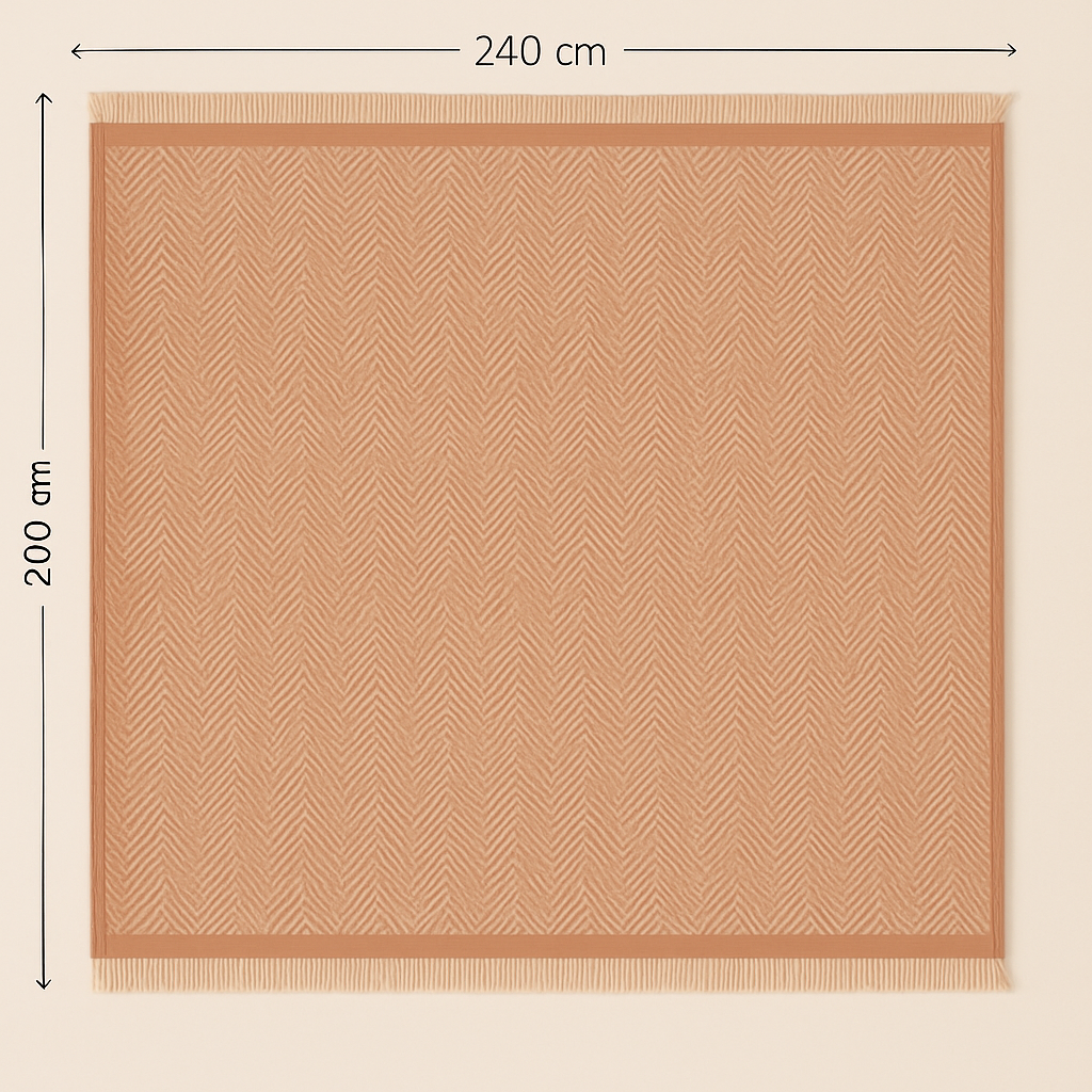 Zigzag Bed/Sofa Throw -240 x260