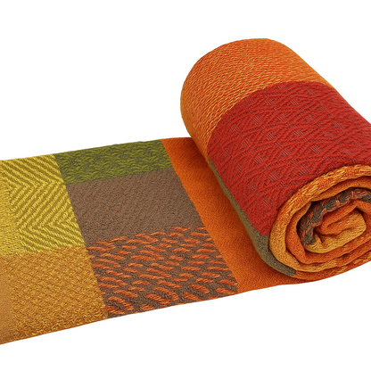 Patchwork Bed/Sofa Throw - Multicolor - King/Twin Bed Size