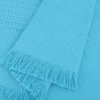 Solid Cotton Throw Blanket