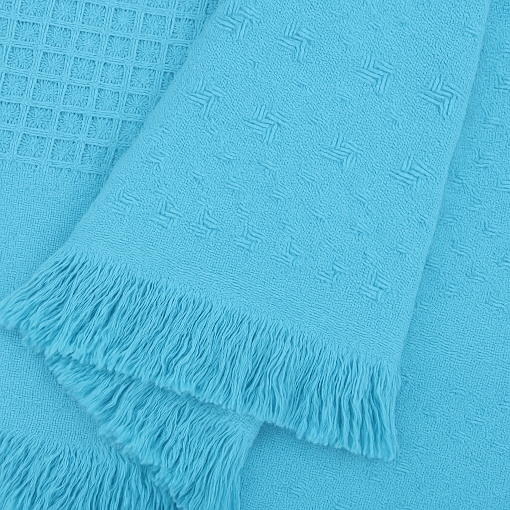 Solid Cotton Throw Blanket