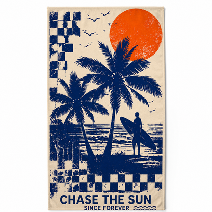Agha Home Beach Vibes Cotton Beach Towel – 100x190 cm