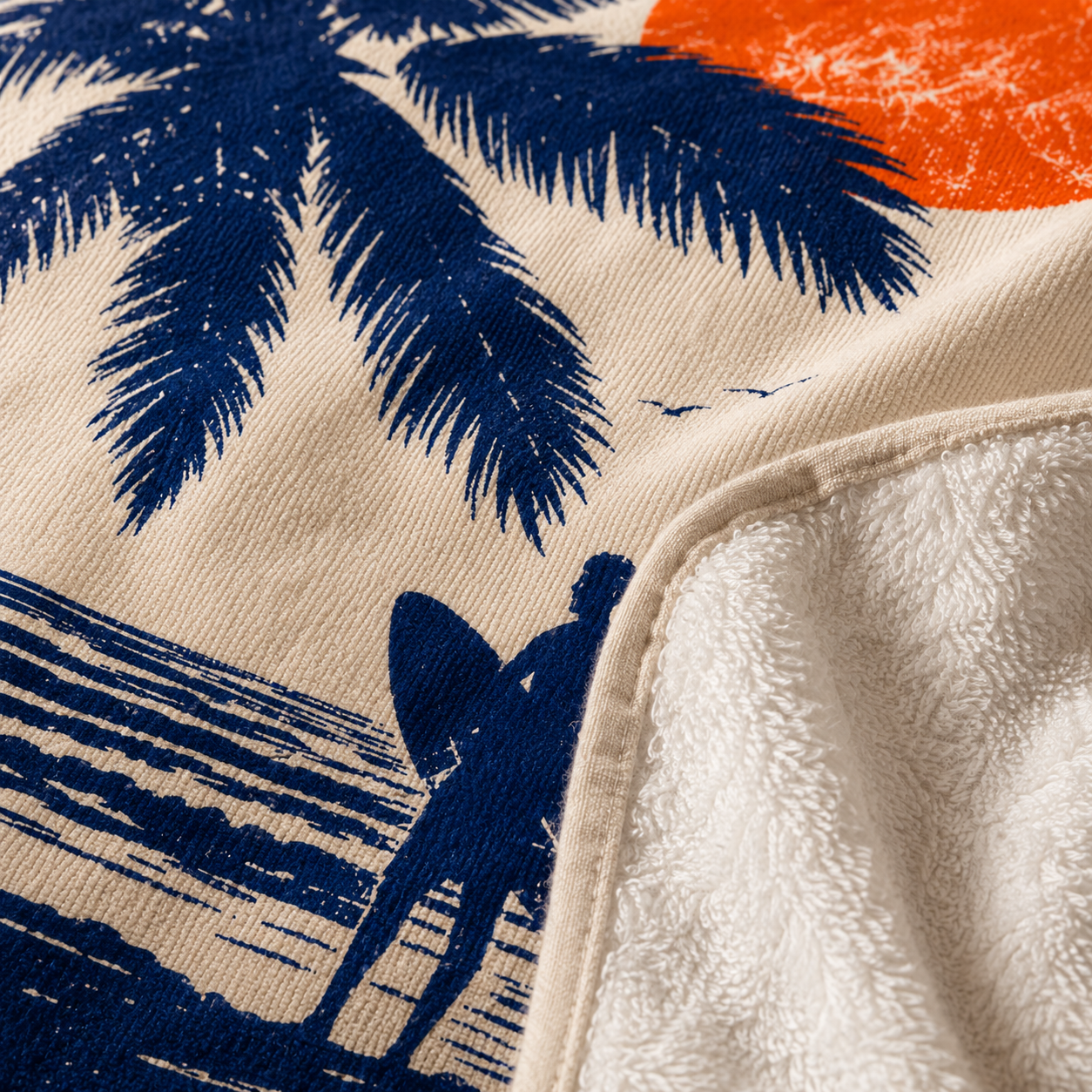 Agha Home Beach Vibes Cotton Beach Towel – 100x190 cm