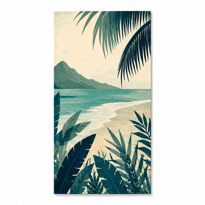 Agha Home Coastal Escape Cotton Beach Towel – 100x190 cm
