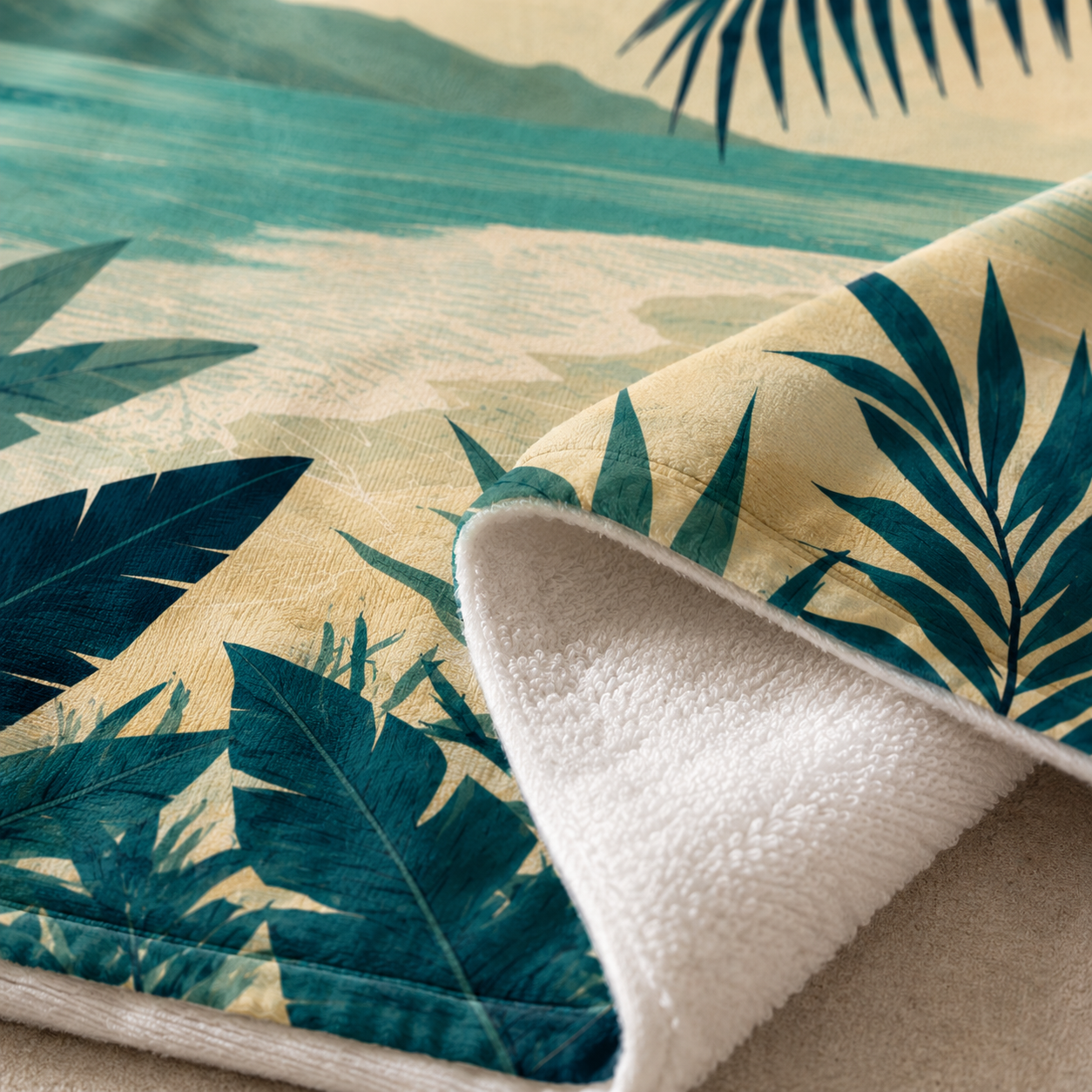 Agha Home Coastal Escape Cotton Beach Towel – 100x190 cm