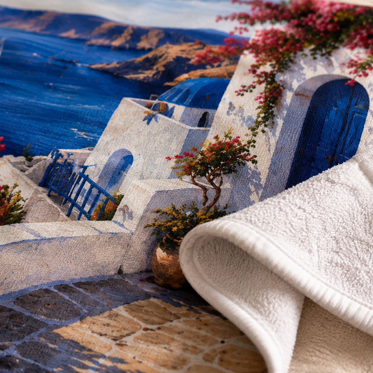 Agha Home Coastal Escape Cotton Beach Towel – 100x190 cm