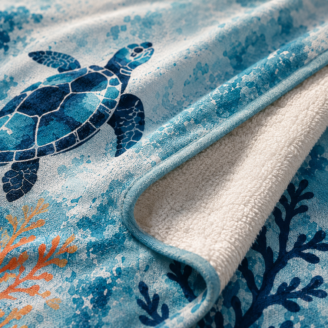 Agha Home Coastal Escape Cotton Beach Towel – 100x190 cm