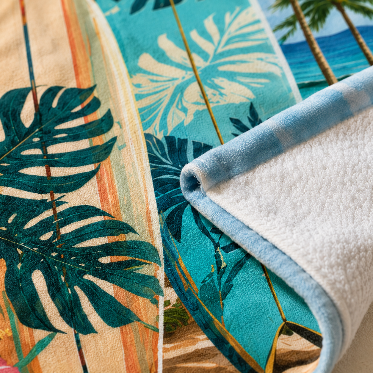 Agha Home Coastal Escape Cotton Beach Towel – 100x190 cm