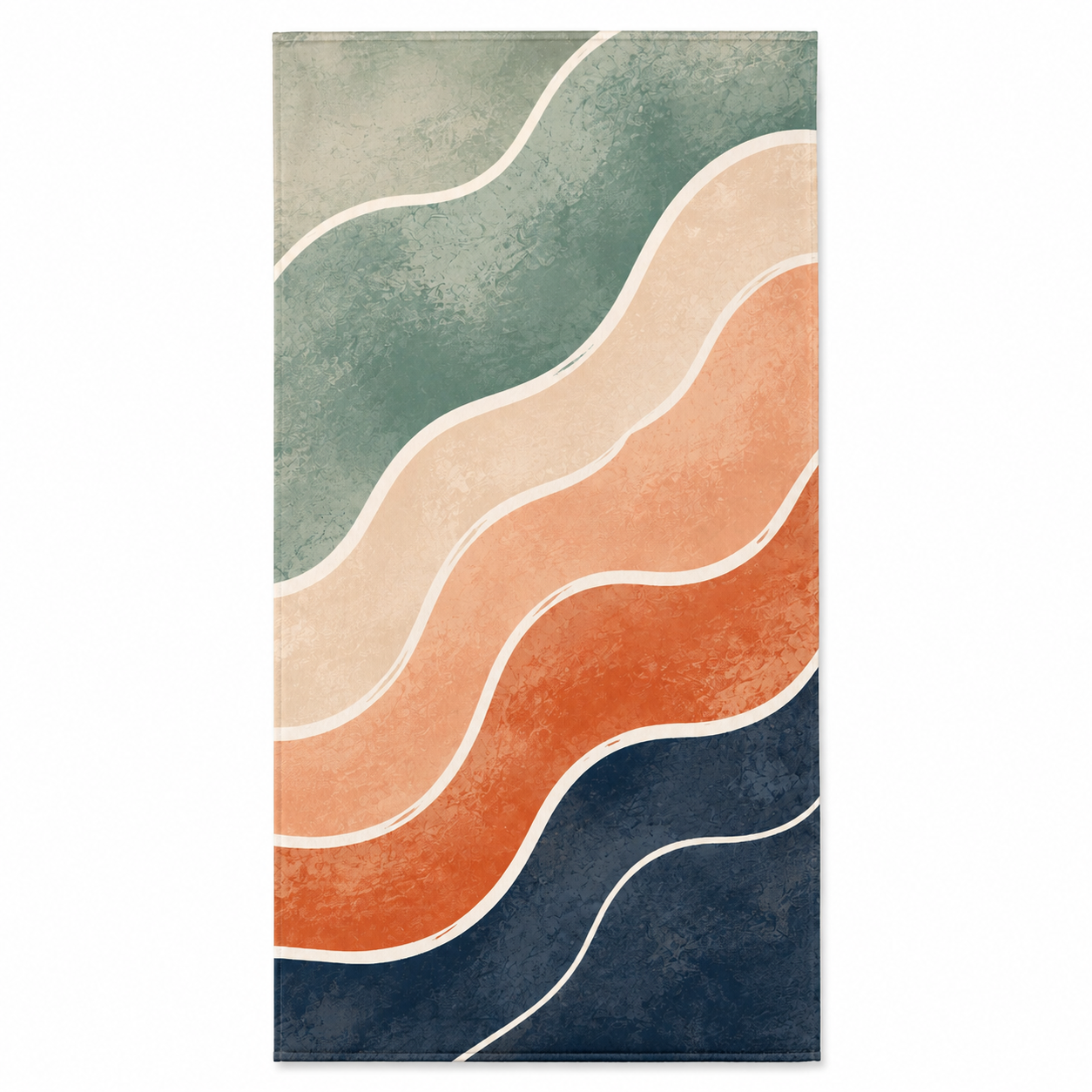 Agha Home Coastal Escape Cotton Beach Towel – 100x190 cm