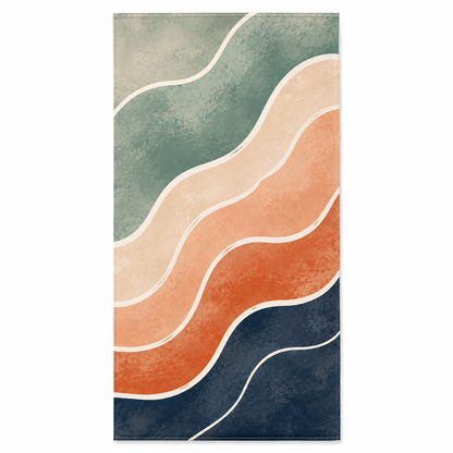 Agha Home Coastal Escape Cotton Beach Towel – 100x190 cm