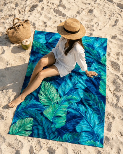 Agha Home Tropical Prints Cotton Beach Towel – 100x190 cm