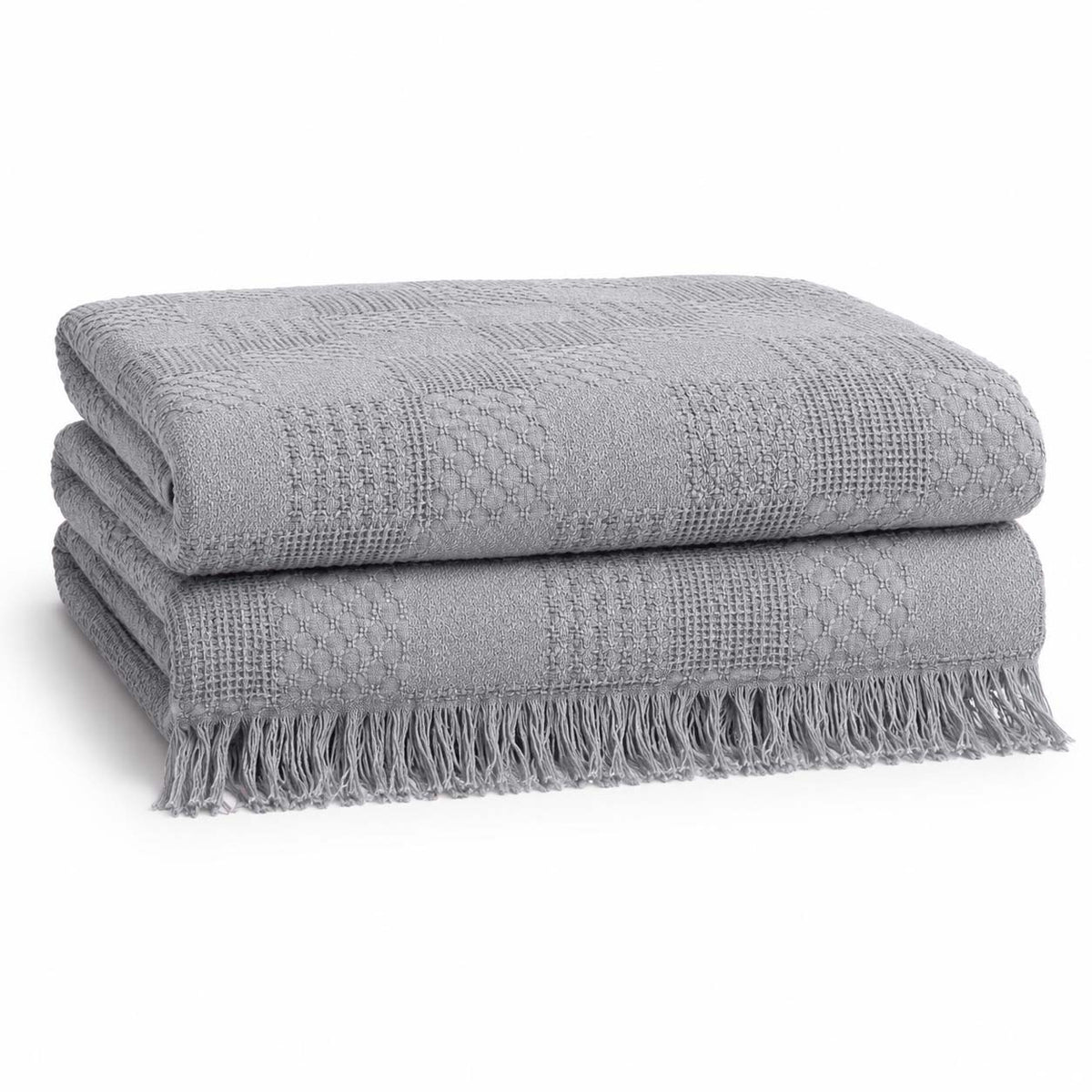 Agha Home Patch Cotton Jacquard Sofa Throw – 180×200 cm