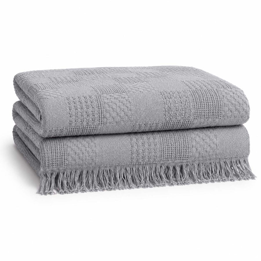 Agha Home Patch Cotton Jacquard Sofa Throw – 180×200 cm