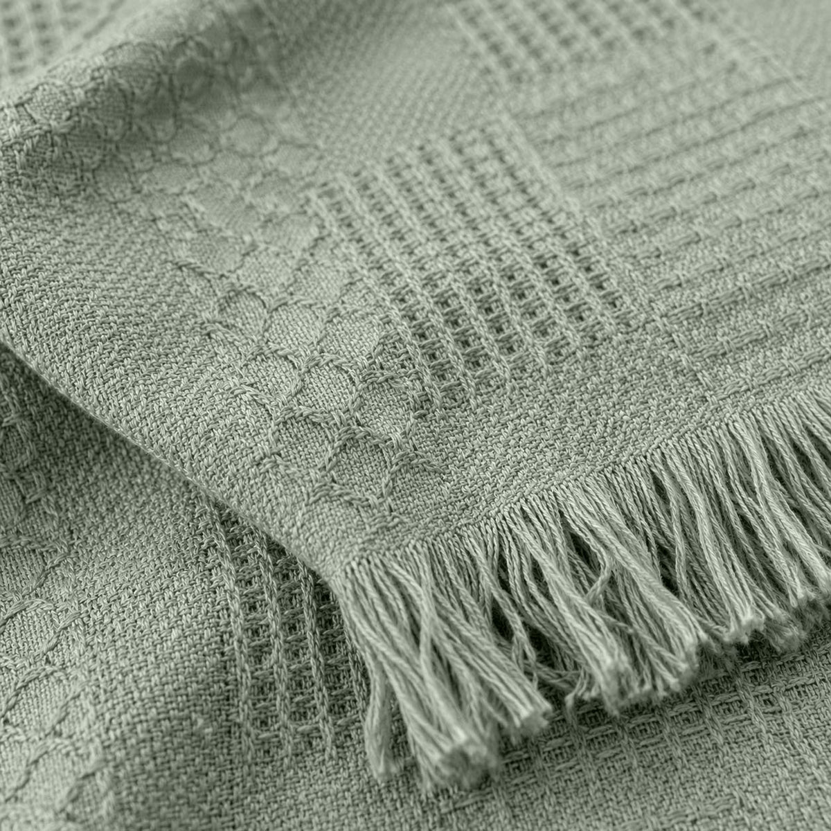 Agha Home Patch Cotton Jacquard Sofa Throw – 180×200 cm