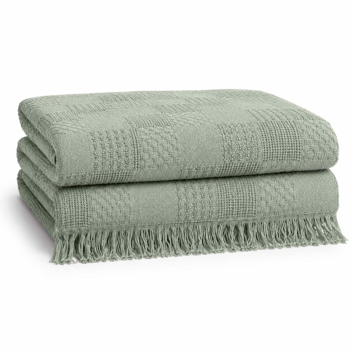 Agha Home Patch Cotton Jacquard Sofa Throw – 180×200 cm
