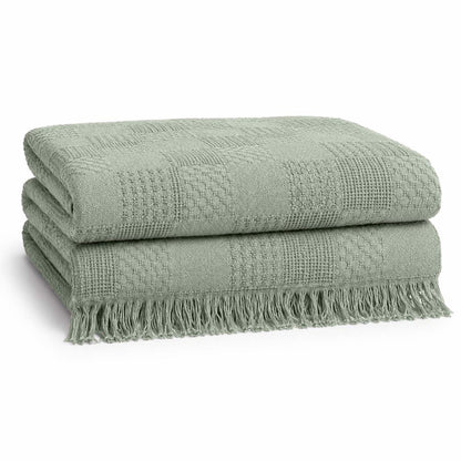 Agha Home Patch Cotton Jacquard Sofa Throw – 180×200 cm
