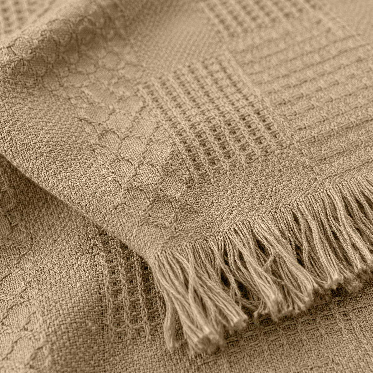 Agha Home Patch Cotton Jacquard Sofa Throw – 180×200 cm