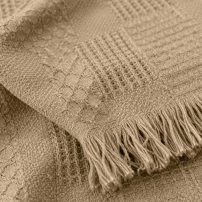 Agha Home Patch Cotton Jacquard Sofa Throw – 180×200 cm