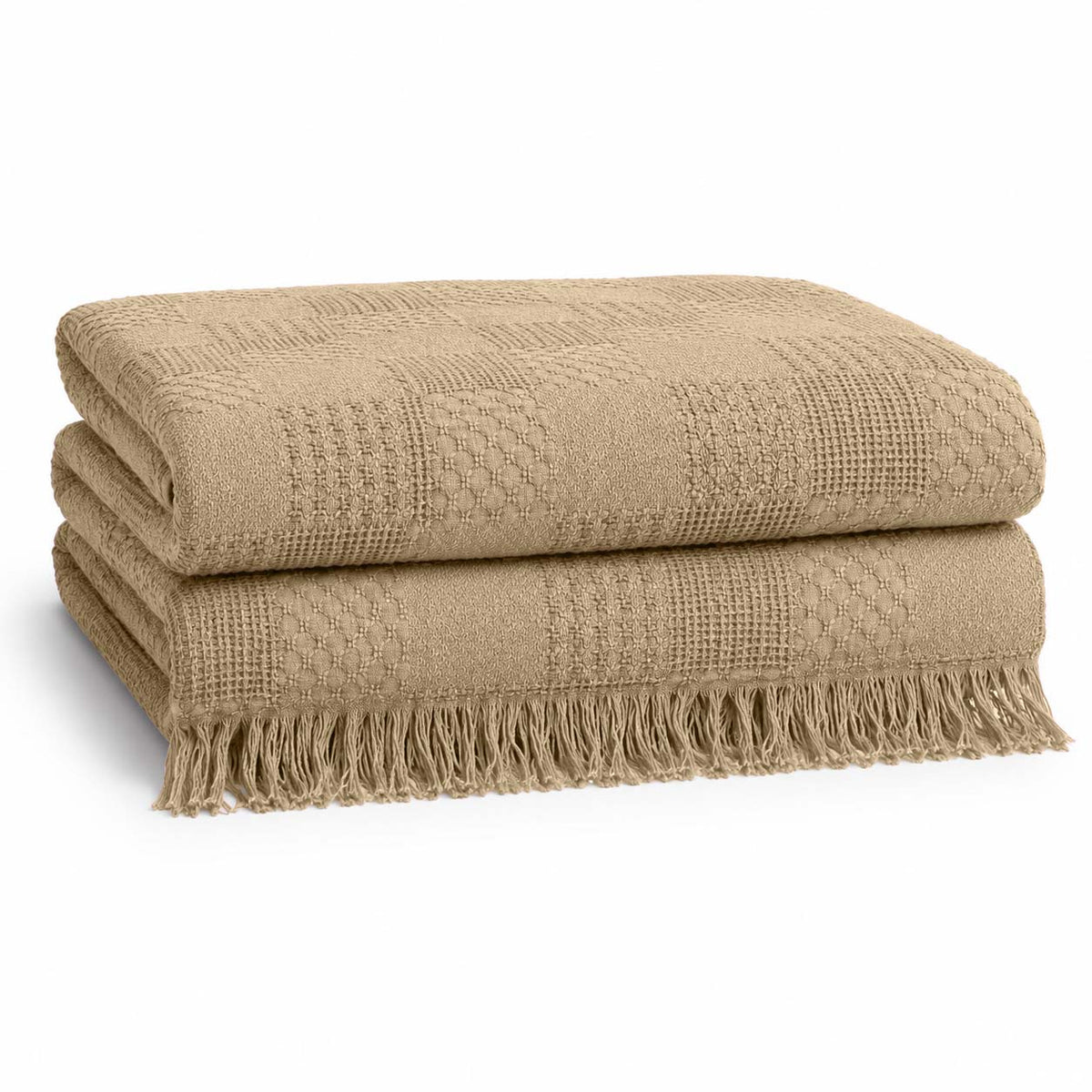 Agha Home Patch Cotton Jacquard Sofa Throw – 180×200 cm