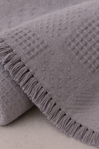 Solid Cotton Throw Blanket