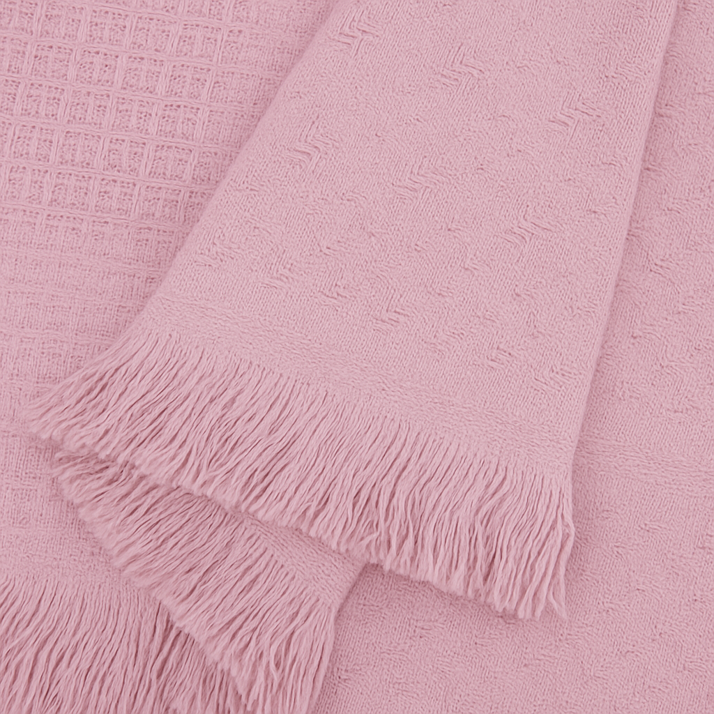 Solid Cotton Throw Blanket