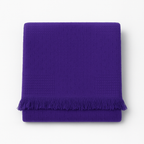 غطاء سرير/أريكة بنمط خلية النحل - لون موحد - بوليستر قطني - مقاس كينج/توأم