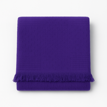 Honeycomb Bed/Sofa Throw - Solid - Poly Cotton- King/Twin