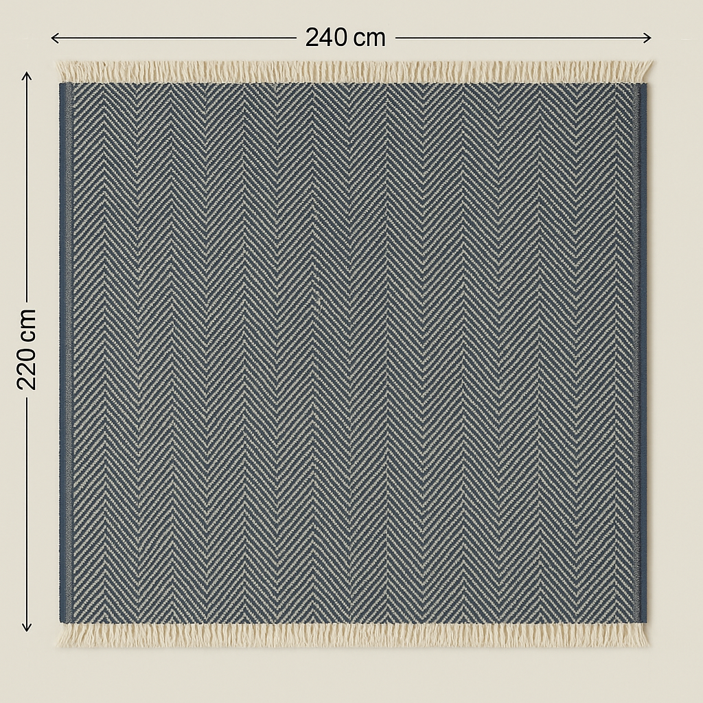 Agha Home Balanced Comfort Zigzag Bed Throw – 240×260 cm