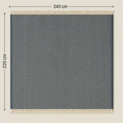 Agha Home Balanced Comfort Zigzag Bed Throw – 240×260 cm