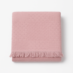 Solid Cotton Throw Blanket