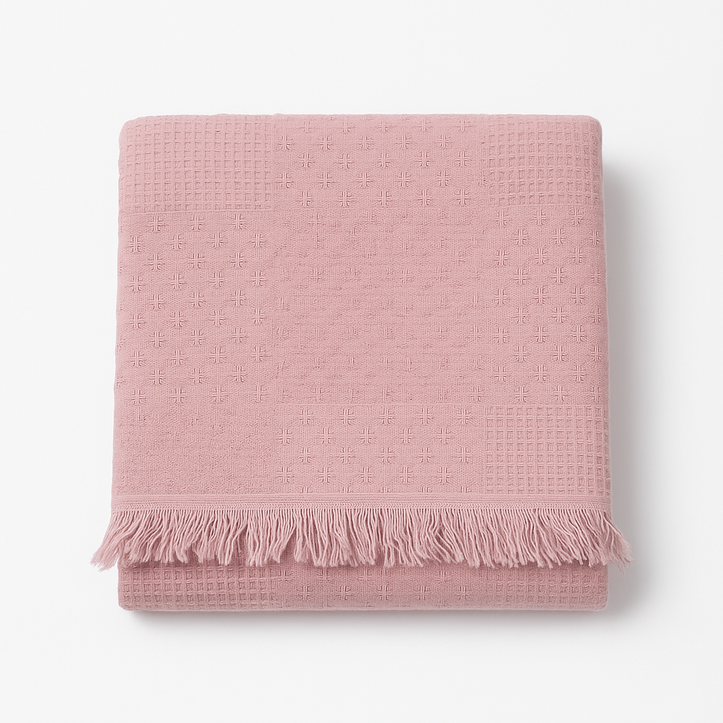 Solid Cotton Throw Blanket