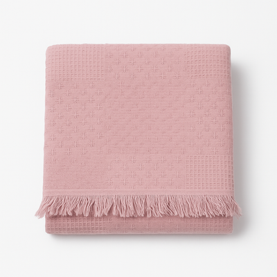 Solid Cotton Throw Blanket