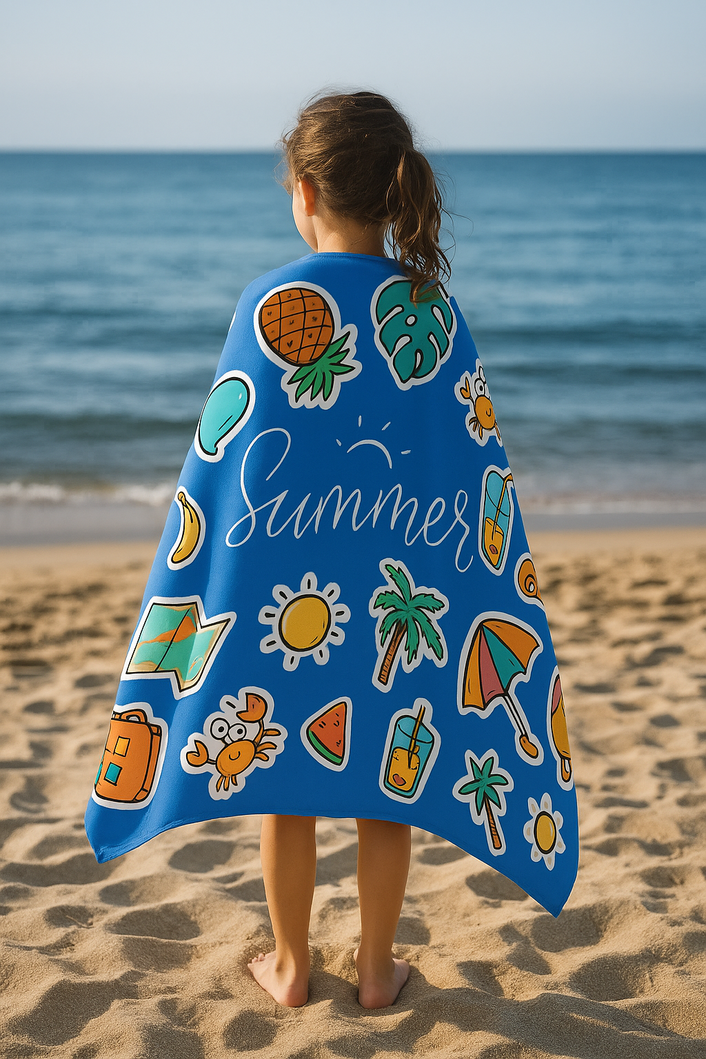 Printed Beach Towel - Microfiber