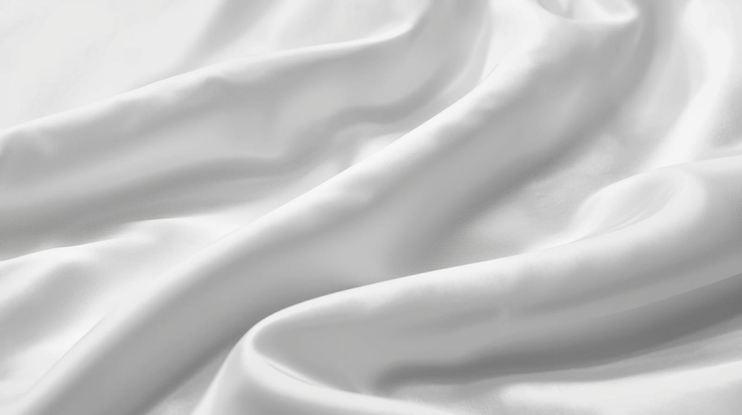 Luxury Satin Fitted Sheet – 400 TC Egyptian Cotton – White