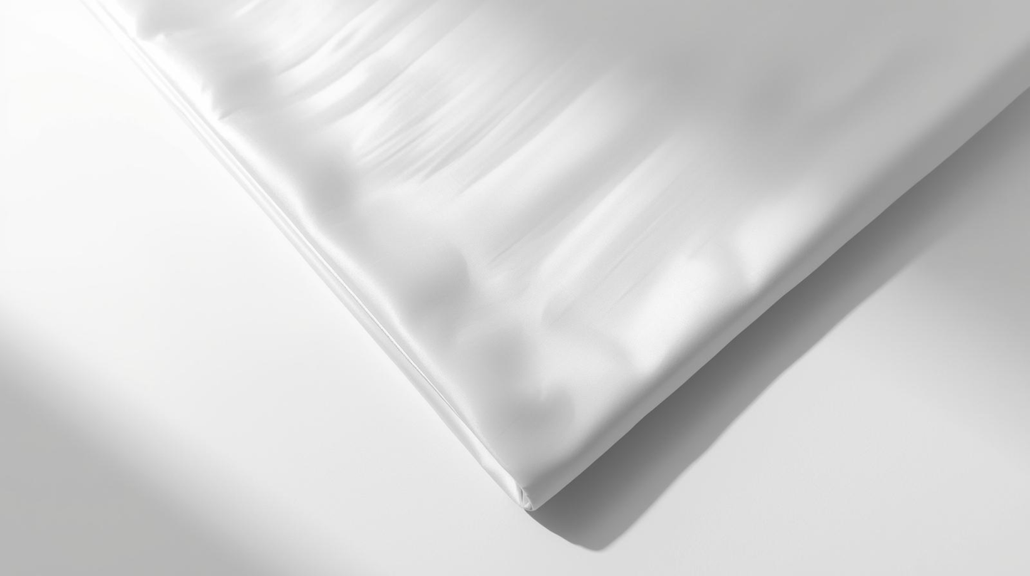 Luxury Satin Fitted Sheet – 400 TC Egyptian Cotton – White