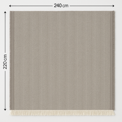 Agha Home Balanced Comfort Zigzag Bed Throw – 240×260 cm