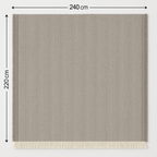 Decorative Herringbone Throw Blanket with Fringe,Cotton Blend