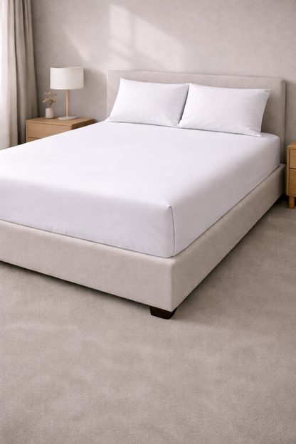 Agha Home Essential Comfort Microfiber Solid Fitted Sheet Set (3pcs)