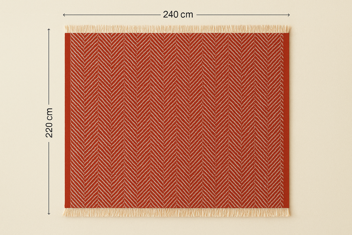 Agha Home Balanced Comfort Zigzag Bed Throw – 240×260 cm