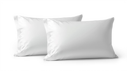 Luxury Satin Pillowcases – 400 TC Egyptian Cotton – White